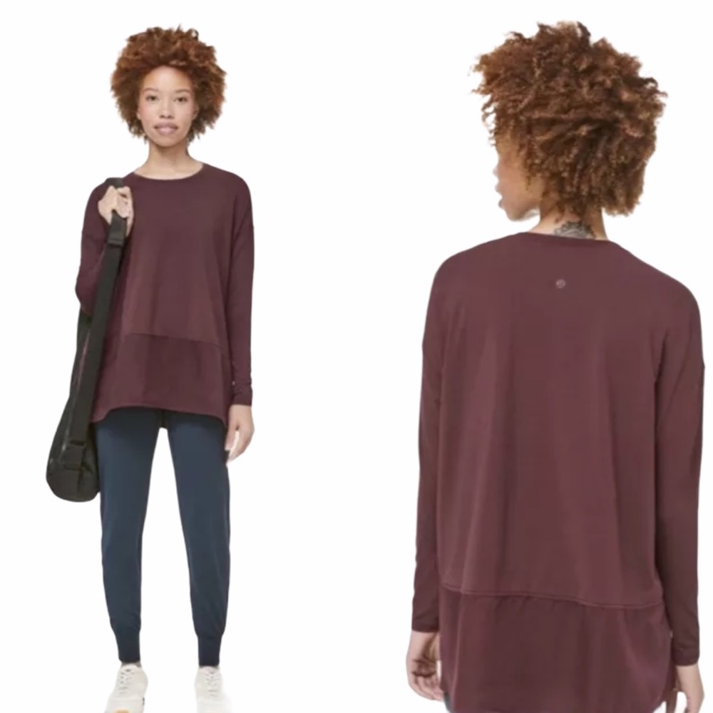 Lululemon Ease of mind long sleeve top large 12